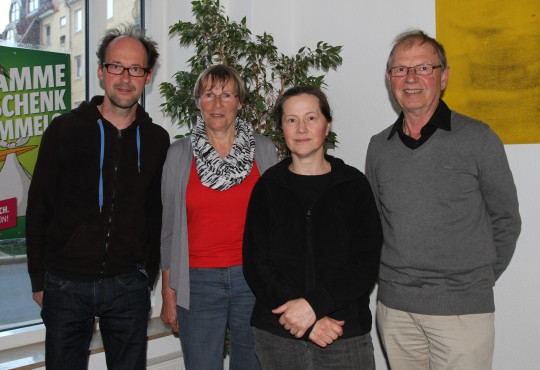Vorstand_B90:GRUENE_v.l._AlexanderKeiner_BrigittaWurschi_CorneliaRein_EckhardSimon Kopie