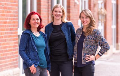 v.l.n.r.Astrid Rothe-Beinlich, Madeleine Henfling,Laura Wahl
