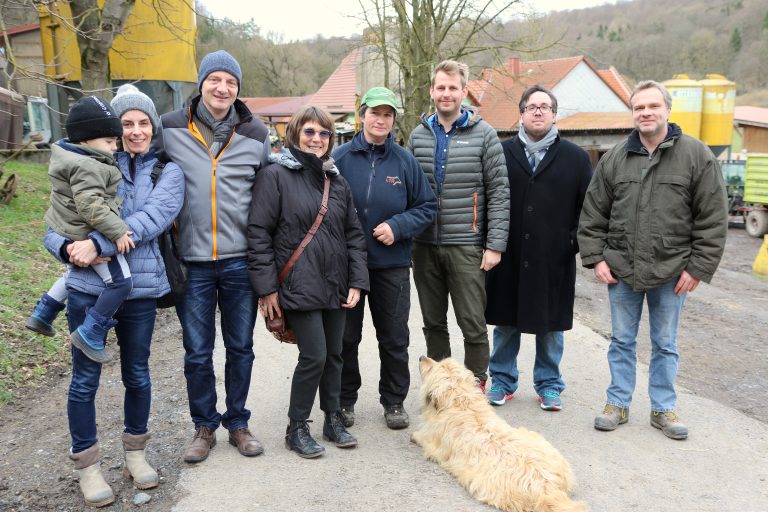 Grüner Besuch bei Landwirtin in Kaltennordheim