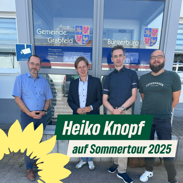 Stellvertretender Bundesvorsitzender     Heiko Knopf auf Sommertour  in Südthüringen:                   Energiewende im ländlichen Raum braucht mehr  Bürgerbeteiligung