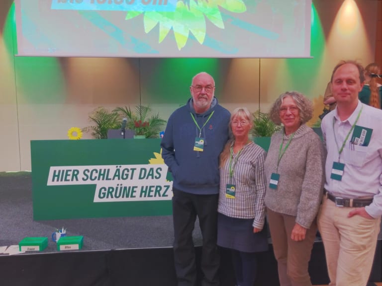 Bündnis 90/Die Grünen Regionalverband Schmalkalden-Meiningen-Suhl bei der Landesdelegiertenkonferenz 2025 in Erfurt